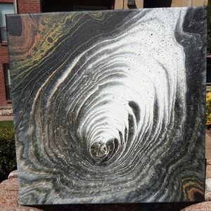 Acrylic abstract painting